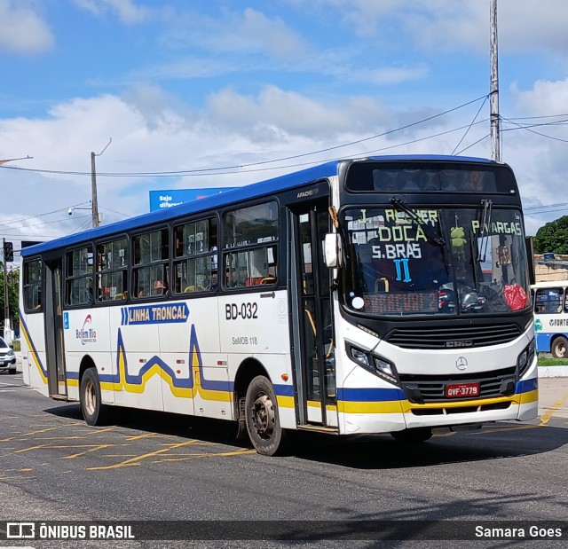 Belém Rio Transportes BD-032 na cidade de Belém, Pará, Brasil, por Samara Goes. Número da foto: #12882440.