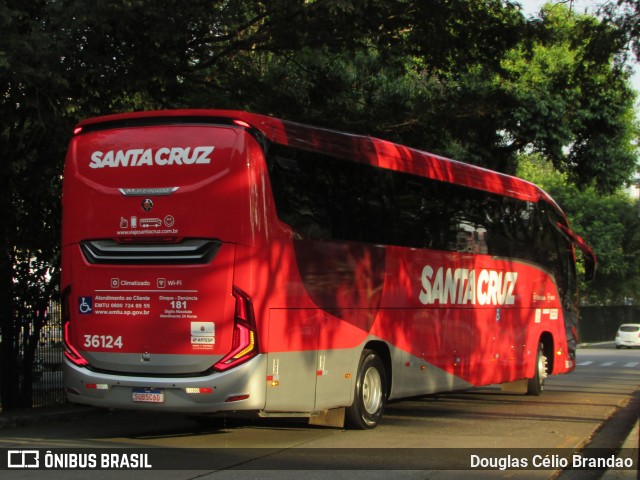 Viação Santa Cruz 36124 na cidade de São Paulo, São Paulo, Brasil, por Douglas Célio Brandao. Número da foto: #12882000.