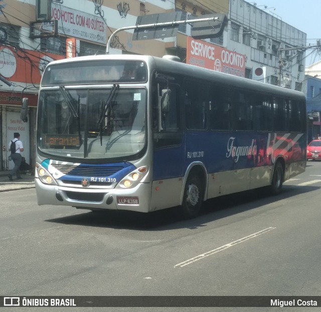 Auto Ônibus Fagundes RJ 101.310 na cidade de São Gonçalo, Rio de Janeiro, Brasil, por Miguel Costa. Número da foto: #12884156.