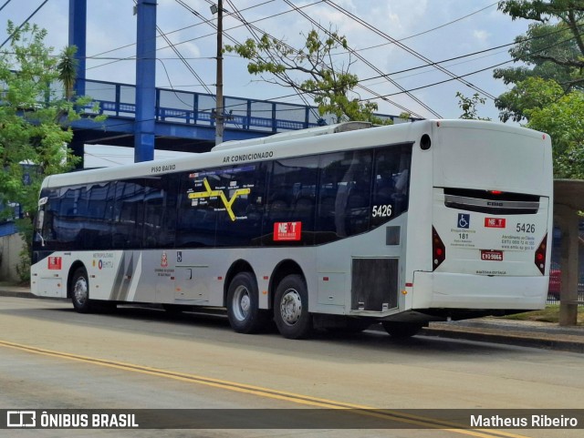 Next Mobilidade - ABC Sistema de Transporte 5426 na cidade de São Paulo, São Paulo, Brasil, por Matheus Ribeiro. Número da foto: #12883891.
