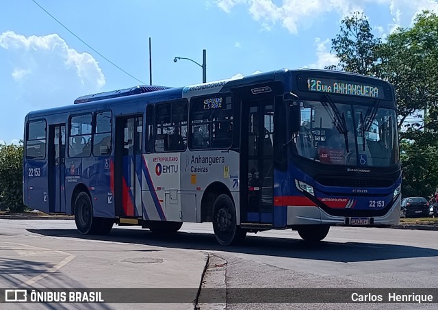 Viação Cidade de Caieiras 22.153 na cidade de Cajamar, São Paulo, Brasil, por Carlos  Henrique. Número da foto: #12884248.