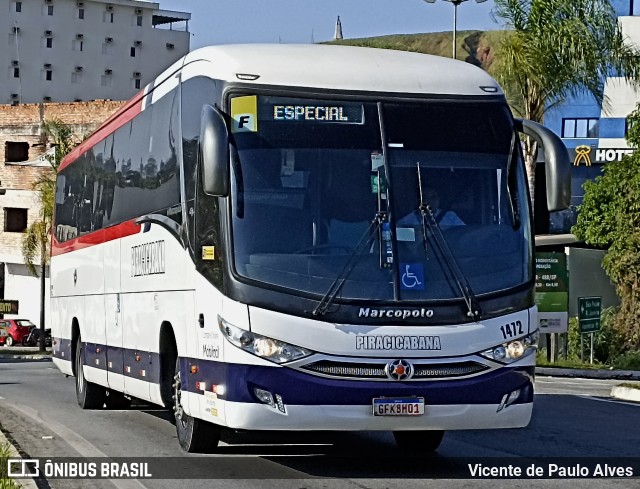 Viação Piracicabana 1472 na cidade de Aparecida, São Paulo, Brasil, por Vicente de Paulo Alves. Número da foto: #12882751.