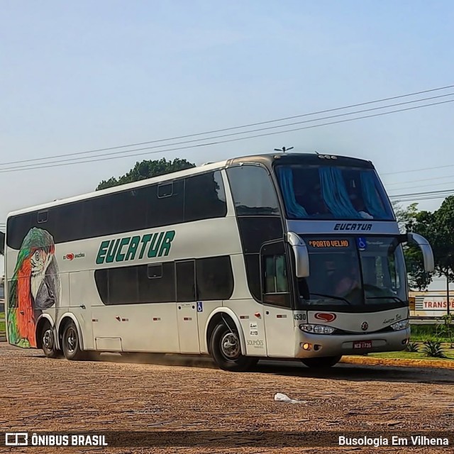 Eucatur - Empresa União Cascavel de Transportes e Turismo 4530 na cidade de Vilhena, Rondônia, Brasil, por Busologia Em Vilhena. Número da foto: #12883614.