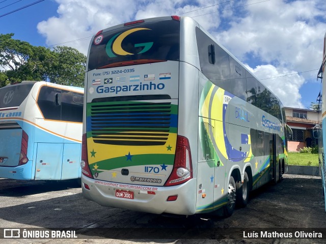 Gasparzinho Turismo 1170 na cidade de Estância, Sergipe, Brasil, por Luís Matheus Oliveira. Número da foto: #12884594.