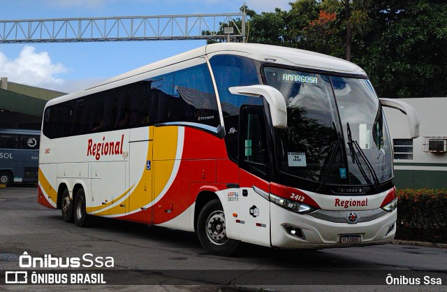Viação Regional 2412 na cidade de Salvador, Bahia, Brasil, por Ônibus Ssa. Número da foto: #12882771.