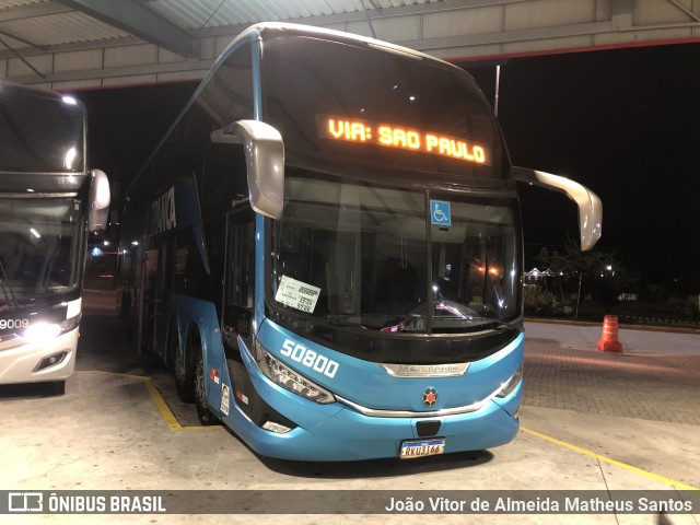 Viação Águia Branca 50800 na cidade de Guaratinguetá, São Paulo, Brasil, por João Vitor de Almeida Matheus Santos. Número da foto: #12883069.