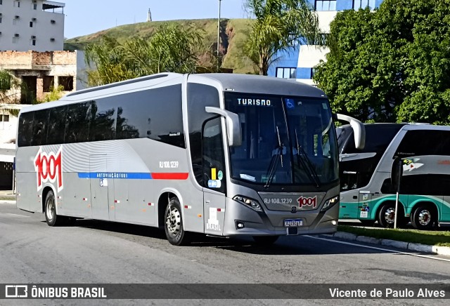 Auto Viação 1001 RJ 108.1239 na cidade de Aparecida, São Paulo, Brasil, por Vicente de Paulo Alves. Número da foto: #12883967.