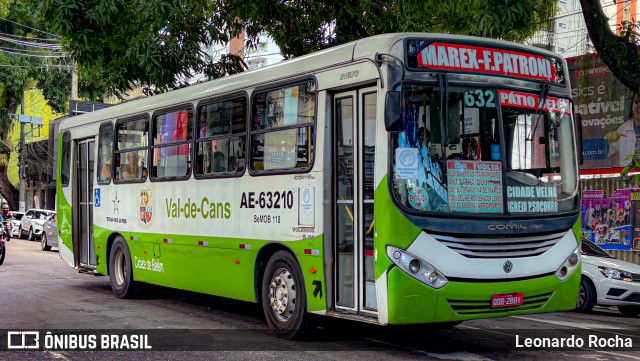 Transurb AE-63210 na cidade de Belém, Pará, Brasil, por Leonardo Rocha. Número da foto: #12884095.