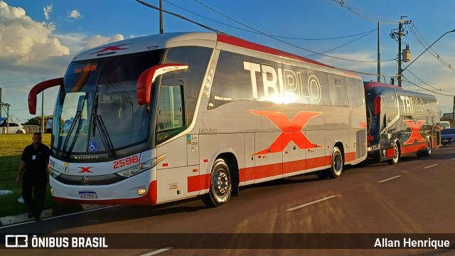 Triplo X Transporte e Turismo 2596 na cidade de Paulínia, São Paulo, Brasil, por Allan Henrique. Número da foto: #12883386.