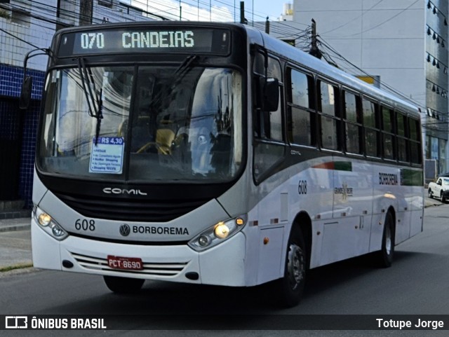 Borborema Imperial Transportes 608 na cidade de Jaboatão dos Guararapes, Pernambuco, Brasil, por Totupe Jorge. Número da foto: #12882942.