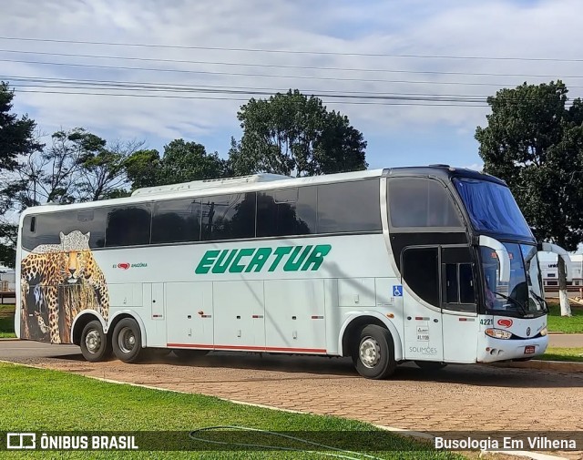 Eucatur - Empresa União Cascavel de Transportes e Turismo 4221 na cidade de Vilhena, Rondônia, Brasil, por Busologia Em Vilhena. Número da foto: #12883588.