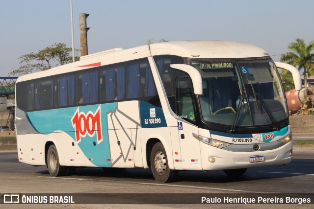 Auto Viação 1001 RJ 108.290 na cidade de Duque de Caxias, Rio de Janeiro, Brasil, por Paulo Henrique Pereira Borges. Número da foto: #12884478.