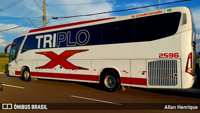 Triplo X Transporte e Turismo 2596 na cidade de Paulínia, São Paulo, Brasil, por Allan Henrique. Número da foto: #12883401.