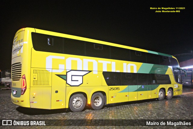 Empresa Gontijo de Transportes 25015 na cidade de João Monlevade, Minas Gerais, Brasil, por Mairo de Magalhães. Número da foto: #12884708.