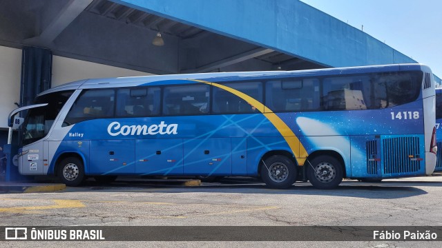 Viação Cometa 14118 na cidade de Sorocaba, São Paulo, Brasil, por Fábio Paixão. Número da foto: #12883057.