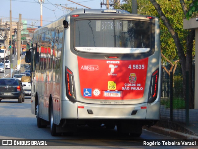 Allibus Transportes 4 5635 na cidade de São Paulo, São Paulo, Brasil, por Rogério Teixeira Varadi. Número da foto: #12883916.