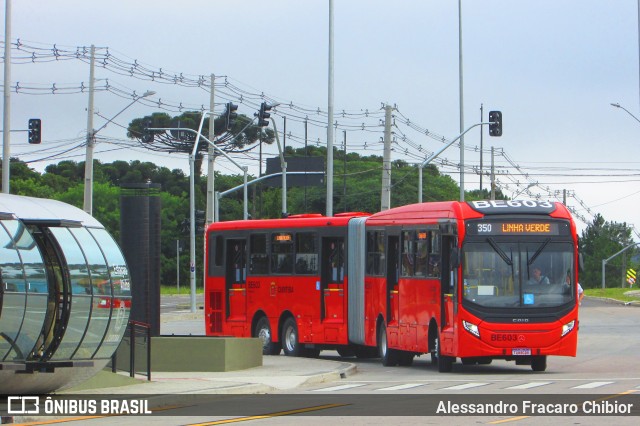 Transporte Coletivo Glória BE603 na cidade de Curitiba, Paraná, Brasil, por Alessandro Fracaro Chibior. Número da foto: #12883395.