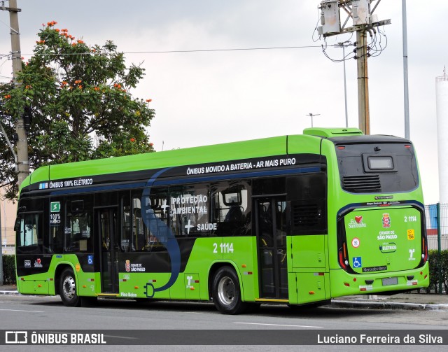 Sambaíba Transportes Urbanos 2 1114 na cidade de São Paulo, São Paulo, Brasil, por Luciano Ferreira da Silva. Número da foto: #12884789.