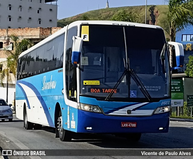 Locabus Locação e Transportes 1602 na cidade de Aparecida, São Paulo, Brasil, por Vicente de Paulo Alves. Número da foto: #12882741.