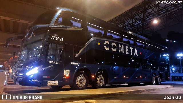 Viação Cometa 723021 na cidade de Santos, São Paulo, Brasil, por Jean Gu. Número da foto: #12883731.
