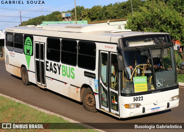 EasyBus 5022 na cidade de Foz do Iguaçu, Paraná, Brasil, por Busologia Gabrielística. Número da foto: #12886448.