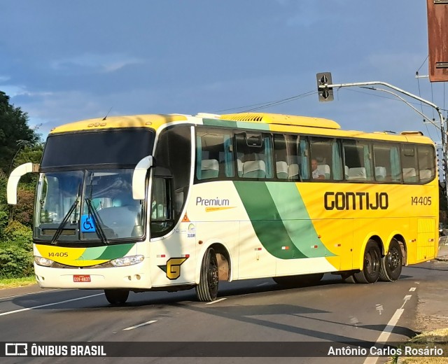 Empresa Gontijo de Transportes 14405 na cidade de Juiz de Fora, Minas Gerais, Brasil, por Antônio Carlos Rosário. Número da foto: #12885481.