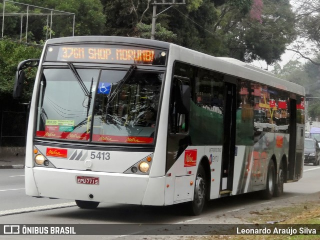 Metra - Sistema Metropolitano de Transporte 5413 na cidade de São Paulo, São Paulo, Brasil, por Leonardo Araújo Silva. Número da foto: #12885441.