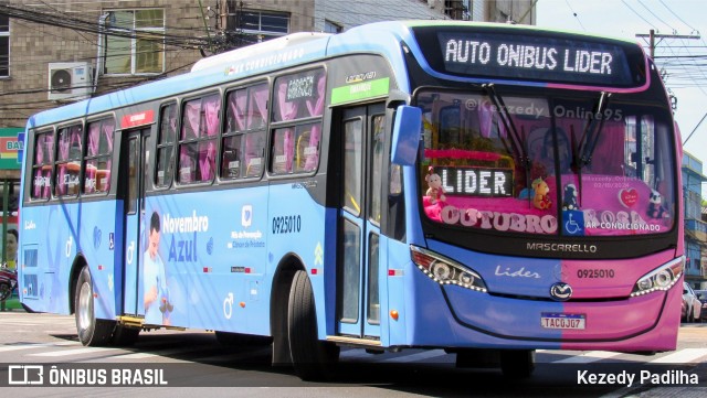 Auto Ônibus Líder 0925010 na cidade de Manaus, Amazonas, Brasil, por Kezedy Padilha. Número da foto: #12886529.