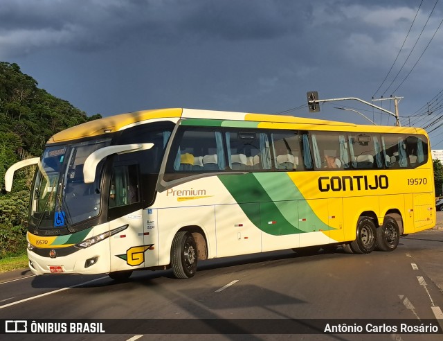 Empresa Gontijo de Transportes 19570 na cidade de Juiz de Fora, Minas Gerais, Brasil, por Antônio Carlos Rosário. Número da foto: #12885488.