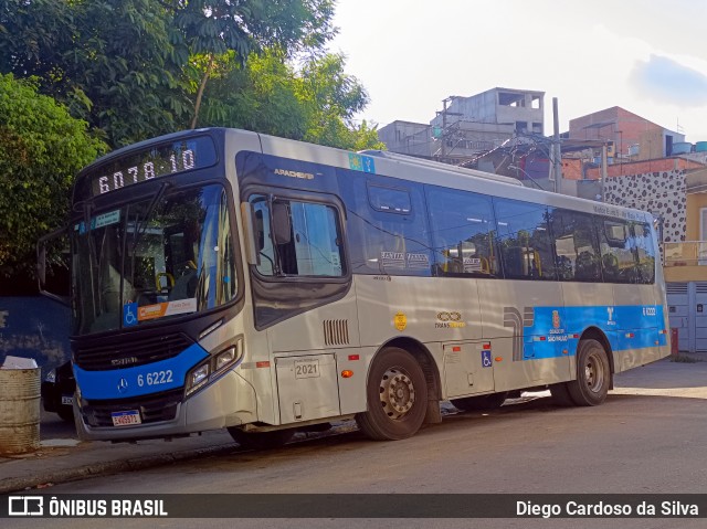 Transwolff Transportes e Turismo 6 6222 na cidade de São Paulo, São Paulo, Brasil, por Diego Cardoso da Silva. Número da foto: #12885461.