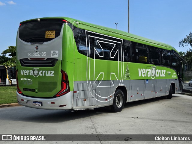 Viação Vera Cruz RJ 205.105 na cidade de Rio de Janeiro, Rio de Janeiro, Brasil, por Cleiton Linhares. Número da foto: #12885081.