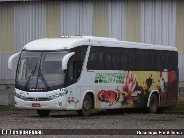Eucatur - Empresa União Cascavel de Transportes e Turismo 4957 na cidade de Vilhena, Rondônia, Brasil, por Busologia Em Vilhena. Número da foto: #12885591.