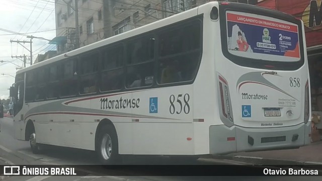 Auto Ônibus Moratense 858 na cidade de Francisco Morato, São Paulo, Brasil, por Otavio Barbosa. Número da foto: #12885020.