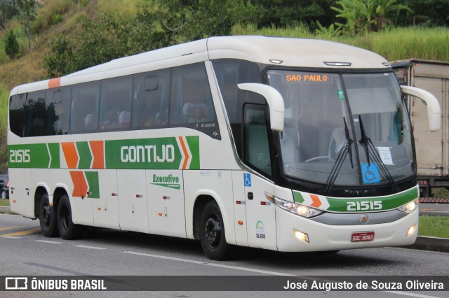 Empresa Gontijo de Transportes 21515 na cidade de Barra do Piraí, Rio de Janeiro, Brasil, por José Augusto de Souza Oliveira. Número da foto: #12886585.