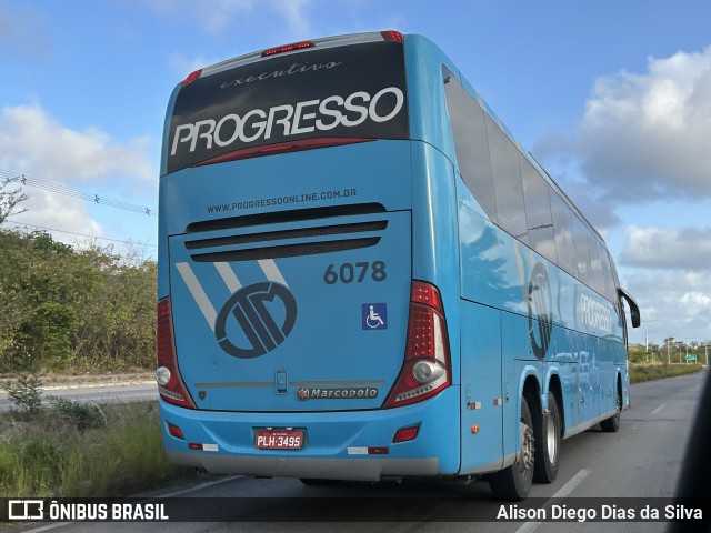 Auto Viação Progresso 6078 na cidade de Parnamirim, Rio Grande do Norte, Brasil, por Alison Diego Dias da Silva. Número da foto: #12885359.