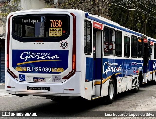 Expresso Garcia RJ 135.039 na cidade de Niterói, Rio de Janeiro, Brasil, por Luiz Eduardo Lopes da Silva. Número da foto: #12885113.