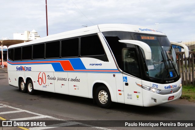 VUSC - Viação União Santa Cruz 2710 na cidade de Porto Alegre, Rio Grande do Sul, Brasil, por Paulo Henrique Pereira Borges. Número da foto: #12885315.