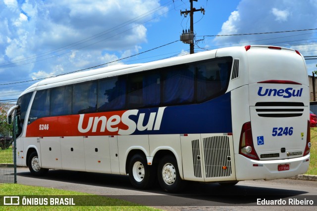 Unesul de Transportes 5246 na cidade de Foz do Iguaçu, Paraná, Brasil, por Eduardo Ribeiro. Número da foto: #12885237.