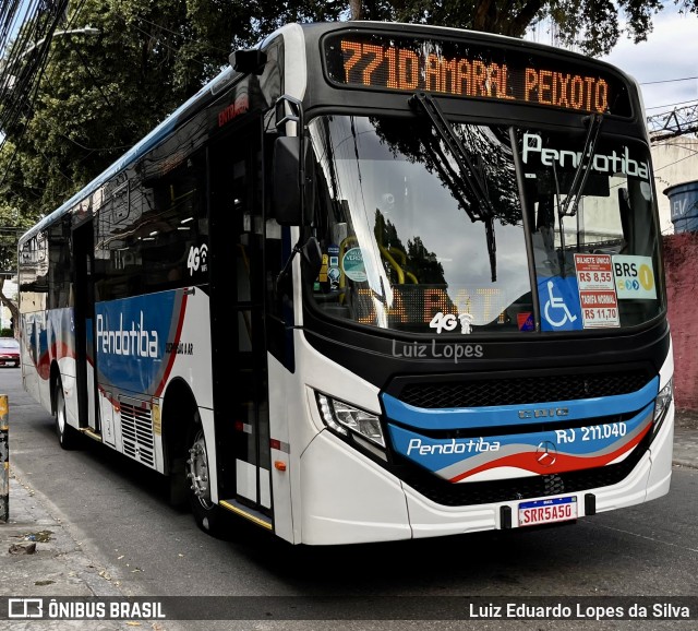 Viação Pendotiba RJ 211.040 na cidade de Niterói, Rio de Janeiro, Brasil, por Luiz Eduardo Lopes da Silva. Número da foto: #12885111.