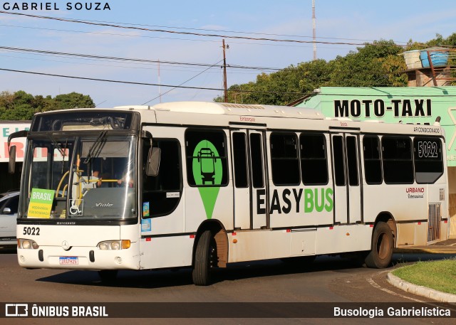 EasyBus 5022 na cidade de Foz do Iguaçu, Paraná, Brasil, por Busologia Gabrielística. Número da foto: #12886450.