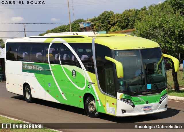 Expresso Princesa dos Campos 7287 na cidade de Foz do Iguaçu, Paraná, Brasil, por Busologia Gabrielística. Número da foto: #12886475.
