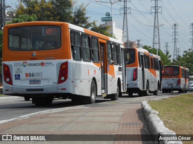Expresso Nossa Senhora da Glória B06083 na cidade de Nova Iguaçu, Rio de Janeiro, Brasil, por Augusto César. Número da foto: #12886591.