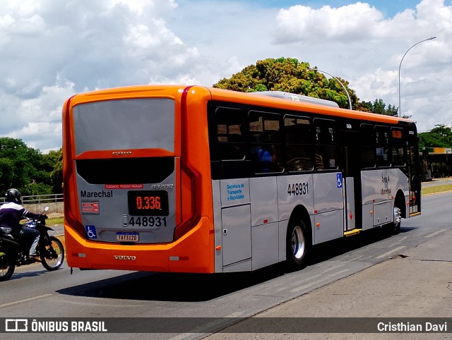 Auto Viação Marechal Brasília 448931 na cidade de Brasília, Distrito Federal, Brasil, por Cristhian Davi. Número da foto: #12885830.