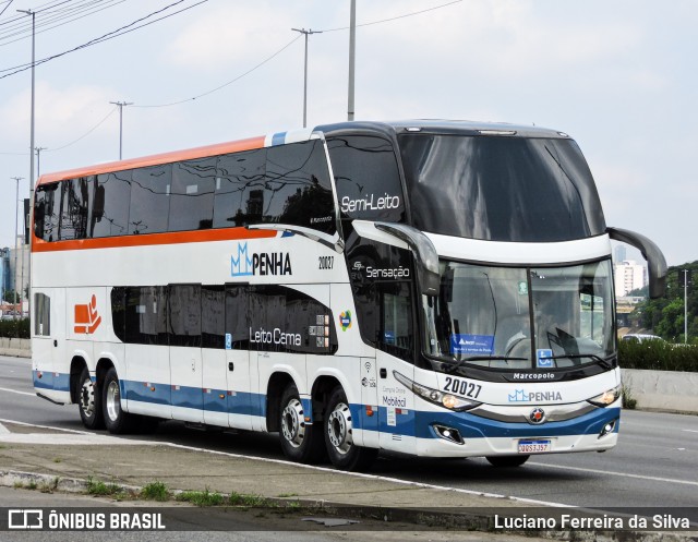 Empresa de Ônibus Nossa Senhora da Penha 20027 na cidade de São Paulo, São Paulo, Brasil, por Luciano Ferreira da Silva. Número da foto: #12886766.