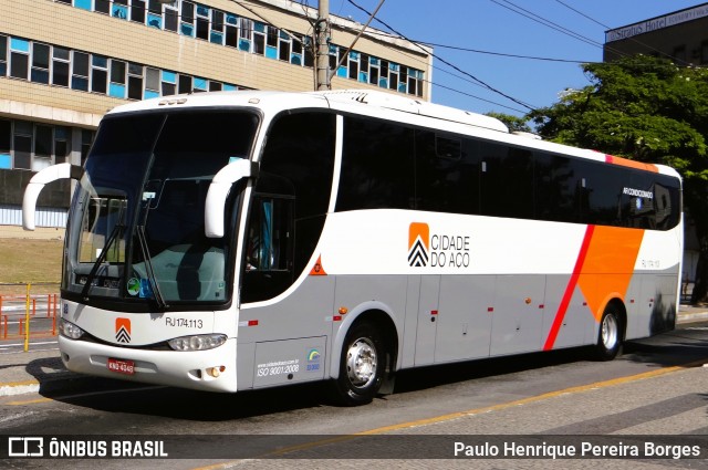 Viação Cidade do Aço RJ 174.113 na cidade de Volta Redonda, Rio de Janeiro, Brasil, por Paulo Henrique Pereira Borges. Número da foto: #12885422.