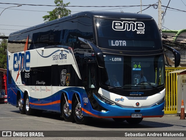 Pullman Eme Bus 180 na cidade de Estación Central, Santiago, Metropolitana de Santiago, Chile, por Sebastian Andres Maluenda. Número da foto: #12887334.