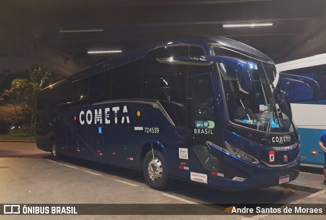 Viação Cometa 724539 na cidade de São Paulo, São Paulo, Brasil, por Andre Santos de Moraes. Número da foto: #12886937.