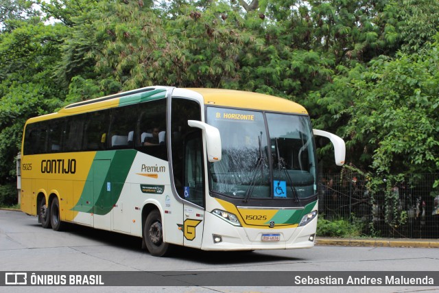 Empresa Gontijo de Transportes 15025 na cidade de Tietê, São Paulo, Brasil, por Sebastian Andres Maluenda. Número da foto: #12887314.