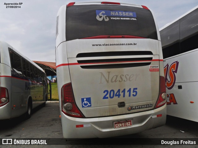 Viação Nasser 204115 na cidade de Aparecida, São Paulo, Brasil, por Douglas Freitas. Número da foto: #12887579.