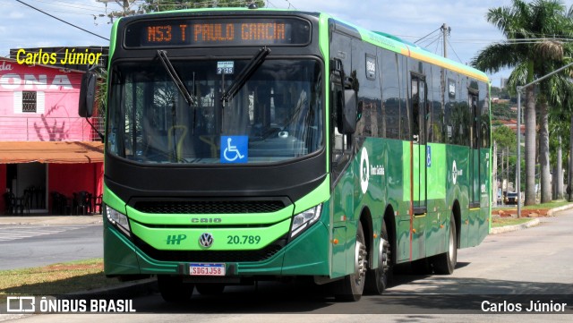 HP Transportes Coletivos 20.789 na cidade de Goiânia, Goiás, Brasil, por Carlos Júnior. Número da foto: #12888027.